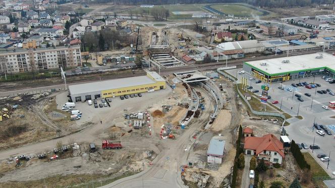 Modernizacja Rail Baltica: Łapy - widok na budowe tunelu