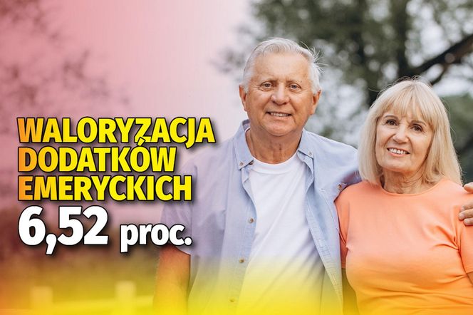 Waloryzacja dodatków emeryckich 6,52 proc.