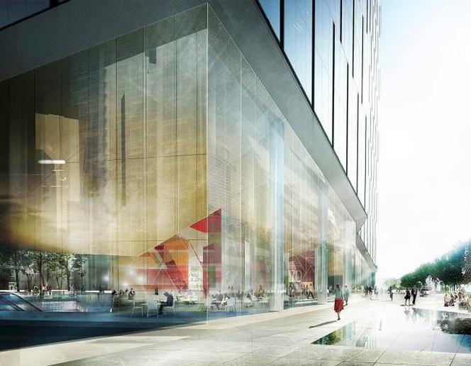 Nowy biurowiec przy rondzie ONZ (projekt Schmidt Hammer Lassen)