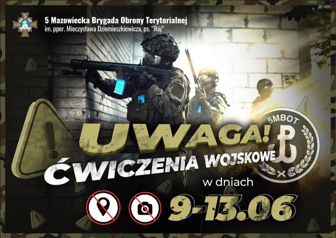 Szkolenia taktyczne 5 MBOT na terenie gmin Cegłów i Kałuszyn