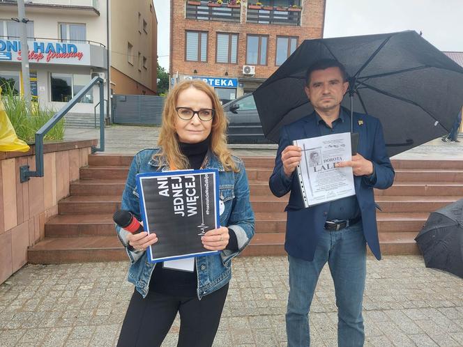 Protest pod hasłem "Ani jednej więcej" Starachowice 14.06.2023