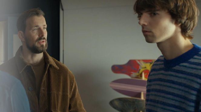 Barwy szczęścia, odcinek 3179. Marcin Kodur (Oskar Stoczyński), Wiktor (Grzegorz Kestranek)