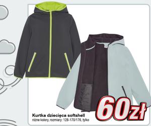 KiK, kurtka dziecięca softshell, 60 zł