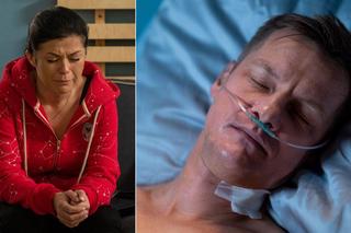 M jak miłość odc. 1736. Piotrek (Marcin Mroczek), Kinga (Katarzyna Cichopek)