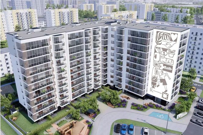 Tak będzie wyglądać mural na gdańskim osiedlu Kusocińskiego od Unidevelopment SA
