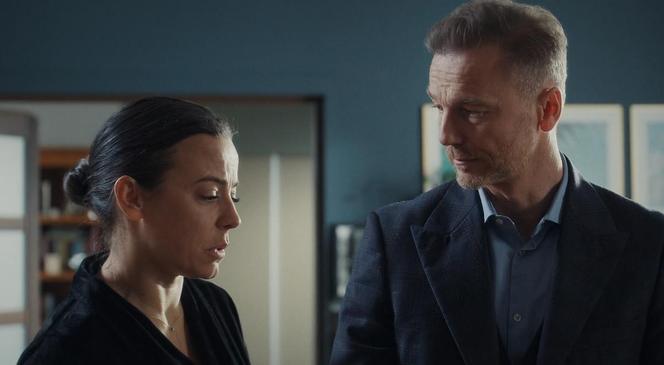 M jak miłość odc. 1737. Magda (Anna Mucha), Andrzej Budzyński (Krystian Wieczorek)