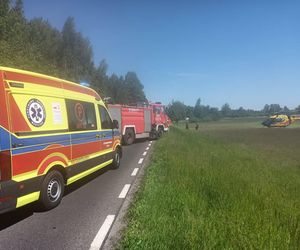   Wypadek autobusu szkolnego na Mazurach. Rannych kilka osób, droga zablokowana!