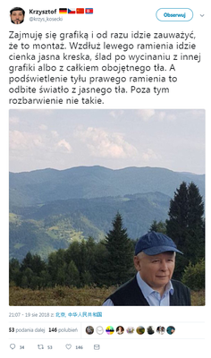 Zdjęcie Jarosława Kaczyńskiego na wakacjach wzbudziło czujność internautów