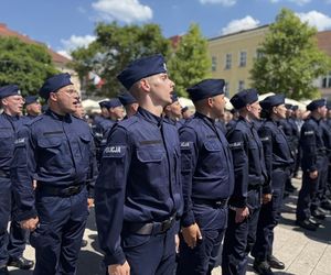 Ślubowanie nowych policjantów Śląskiej Policji