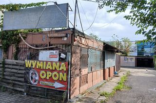 Dawne targowisko przy ul. Kopińskiej w Warszawie