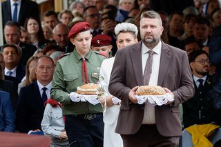 Prezydent na dożynkach.