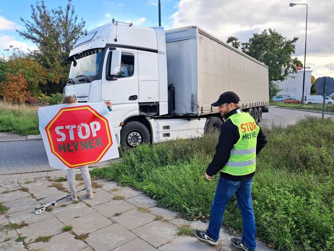 Protest mieszkańców Młynka