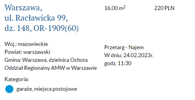 Oferta Agencji Mienia Wojskowego