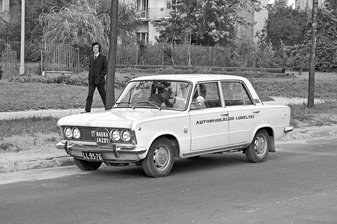 Polski Fiat 125p jako pojazd do nauki jazdy (1972 rok)