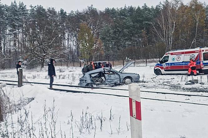 Wypadek na przejeździe kolejowym w Trzebiszewie