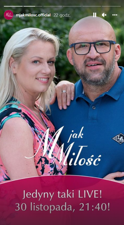 M jak miłość. Olga Szomańska Instagram 