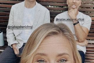 M jak miłość. Julia Malicka (Marta Chodorowska), Dima (Michaił Pszeniczny), Andrzej Budzyński (Krystian Wieczorek)