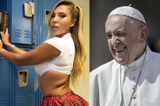 Skandal rozsadza Watykan! Papież Franciszek z modelką erotyczną, są szokujące zdjęcia [GALERIA]