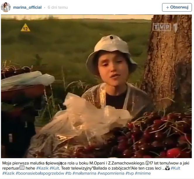 MaRina Łuczenko-Szczęsna jako dziecko