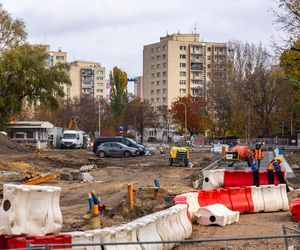 Budowa tramwaju na Stegny w Warszawie