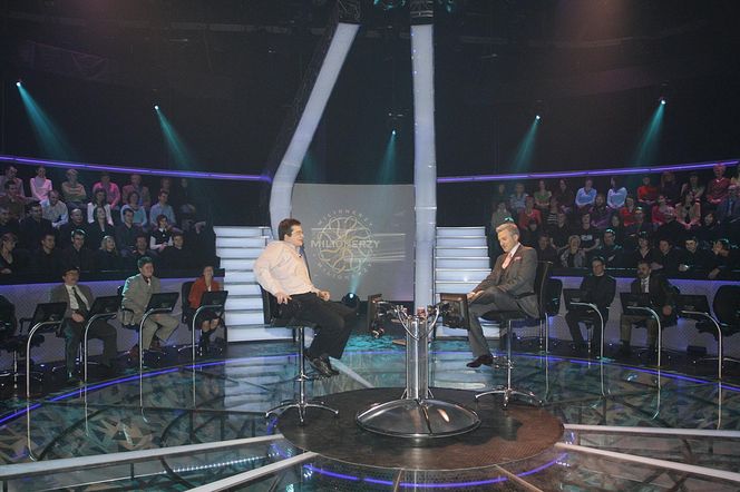 Hubert Urbański w "Milionerach" TVN-u