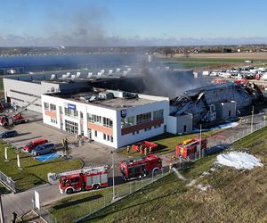 Pożar hali w Natolinie