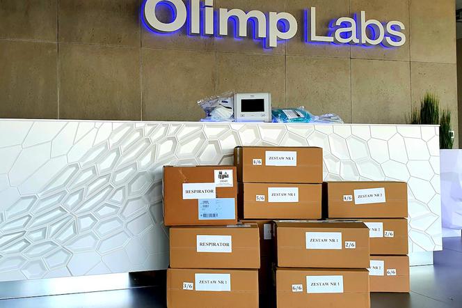 Olimp Labs przekazuje respiratory szpitalom