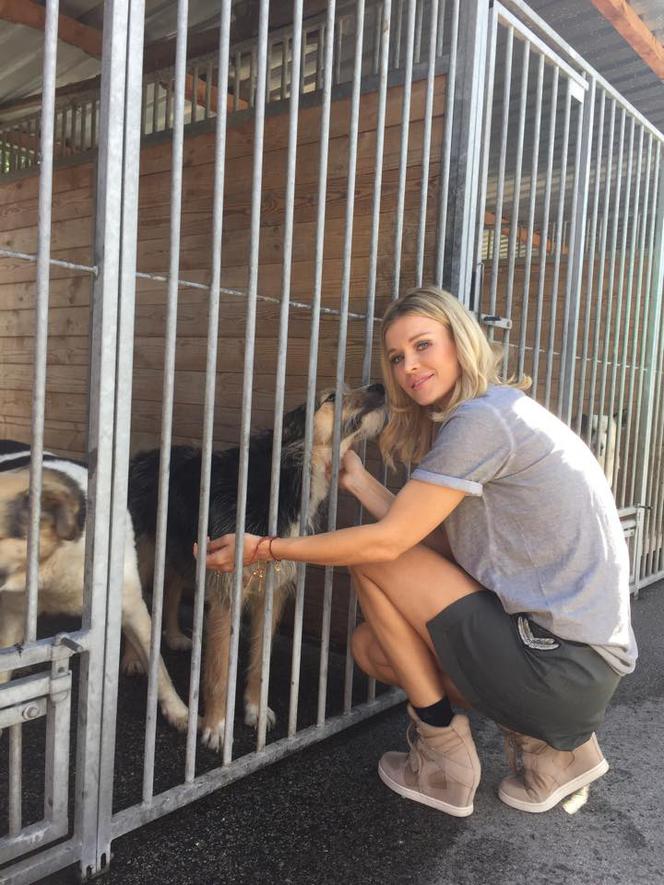 Joanna Krupa odwiedziła schronisko: Ludzie traktują psy jak śmieci