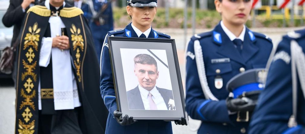 Ostatnie pożegnanie policjanta Adama Woldzia, który zginął w słowackich Tatrach