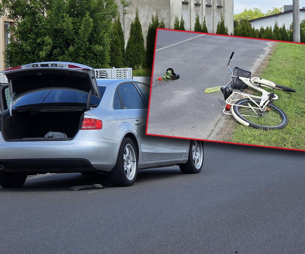 Samochód huknął w rowerzystkę! Kobieta nie przeżyła. Wszystko się nagrało