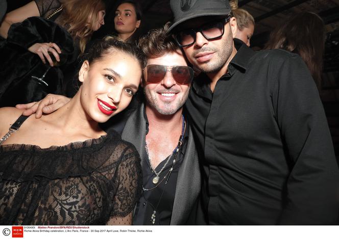 Robin Thicke i April Love Geary na urodzinach Richiego Aktivy