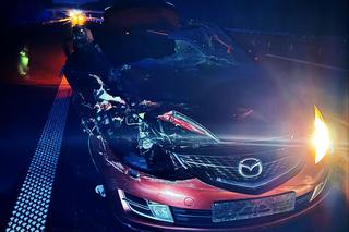 Pijany 42-latek wbił się w tira i cudem uniknął śmierci