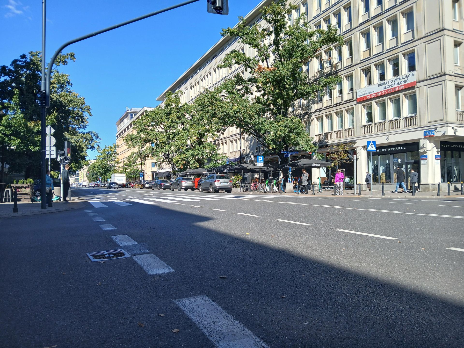 Ulica Krucza w Warszawie przed przebudową