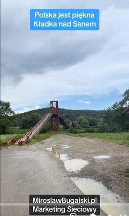 Kładka na Sanie w Warze
