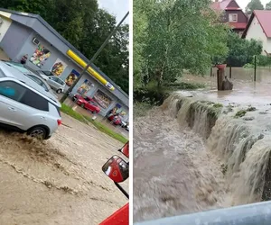 Straszne burze na Śląsku. Nie jeżdżą pociągi, zalane domy