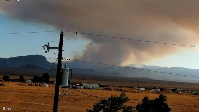 Pożar w rejonie Strefy 51! Teorie o UFO szaleją