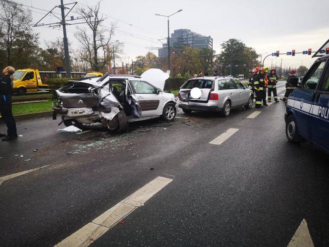 Wypadek na ul. Focha w Bydgoszczy! Wielu rannych! 