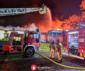 Kraków. Pożar przy ul. Zawiłej