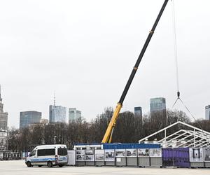 Budowa zadaszenia nad zabytkowymi pozostałościami Pałacu Saskiego 