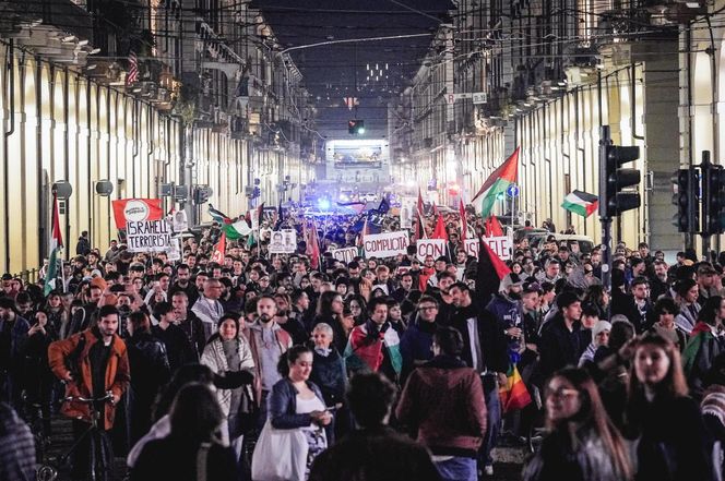 Demonstracja propalestyńska we Włoszech