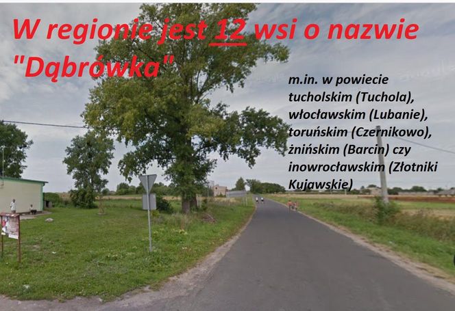 Najpopularniejsze nazwy wsi w Kujawsko-Pomorskiem