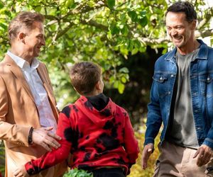 Barwy szczęścia odc. 3140. Czesław Zarzeczny (Marian Jaskulski), Ksawery (Bartosz Gruchot), Mariusz (Rafał Cieszyński), Łukasz (Michał Rolnicki)