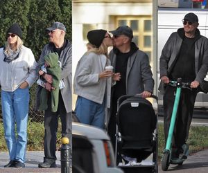 Młodzieńczy Krzysztof Ibisz szaleje na hulajnodze. Mknie do córki i młodej żonki. Nie obyło się bez czułości