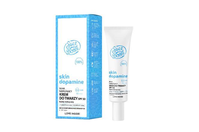 Silnie nawilżające serum do twarzy SKIN DOPAMINE, FaceBoom