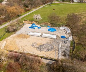 Budowa skateparku do jazdy na deskorolce, park im. Romana Kozłowskiego
