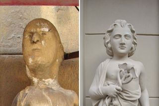 Zdumiewające odkrycie podczas renowacji kamienicy. Tajemnicza rzeźba okazała się bogiem!