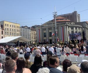 Katowice. Uroczystość przyłączenia Górnego Śląska do Polski