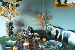 Boże Narodzenie u projektantki wnętrz. Złoto i niebieskości