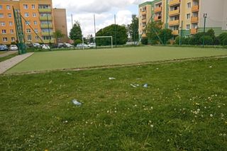 Pół boiska w Kielcach