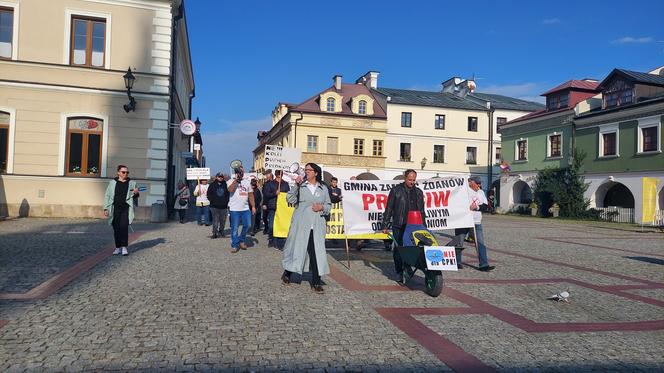 Protest przeciwko CPK w Zamościu